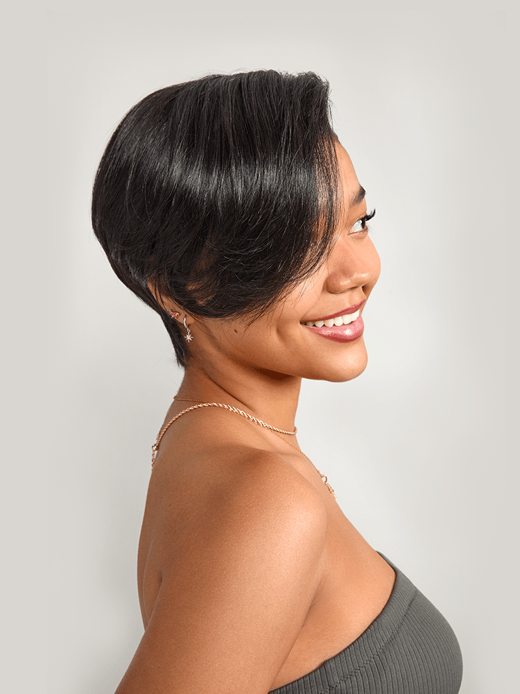 Frodio StyleStay Long-Lasting Pixie Cut Glueless Hairstyle Human Hair With BioProtein Tech-03