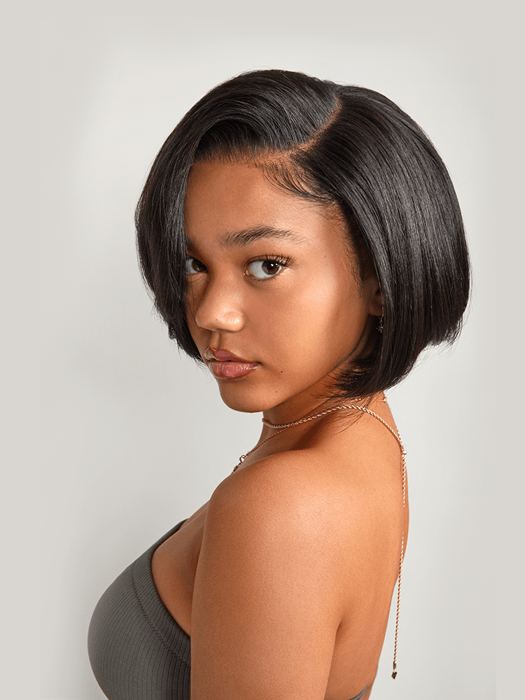 Frodio StyleStay Long-Lasting Bob Wig Glueless Hairstyle Human Hair With BioProtein Tech-03