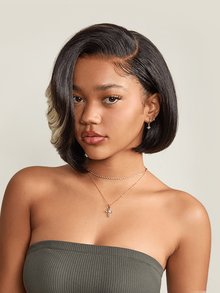 Frodio StyleStay Long-Lasting Bob Wig Glueless Hairstyle Human Hair With BioProtein Tech-04