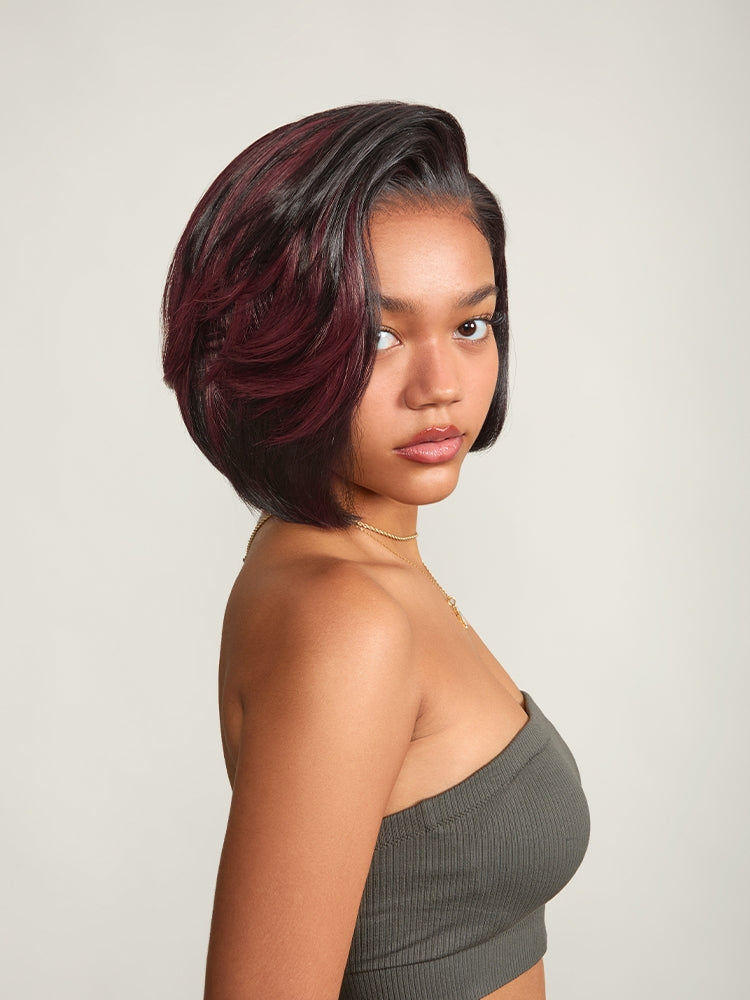 Frodio StyleStay Long-Lasting Bob Wig Glueless Hairstyle Human Hair With BioProtein Tech-13