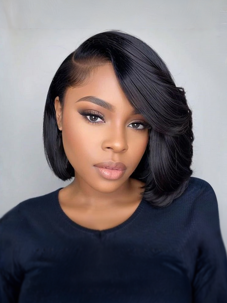 Frodio StyleStay Long-Lasting Bob Wig Glueless Hairstyle Human Hair With BioProtein Tech-16