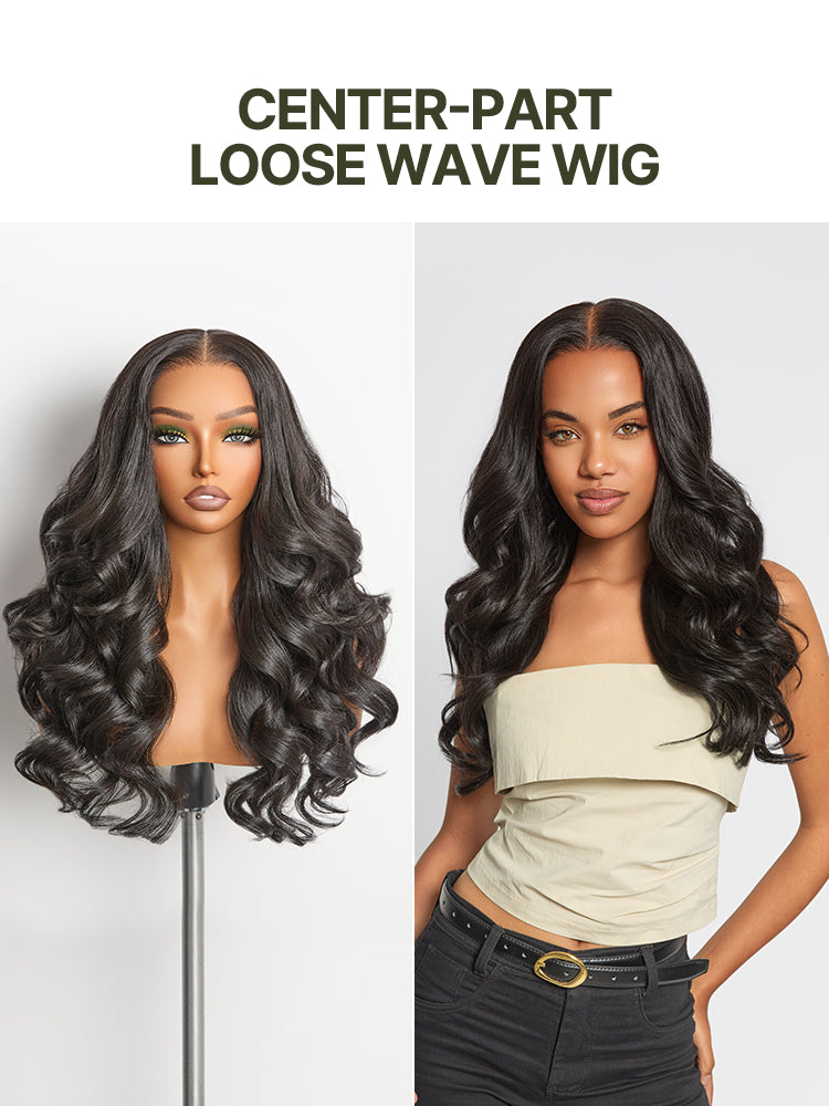 Frodio Veralux™ Blend Human Hair 24" 13x6 HD Lace Loose Wave Wig-16