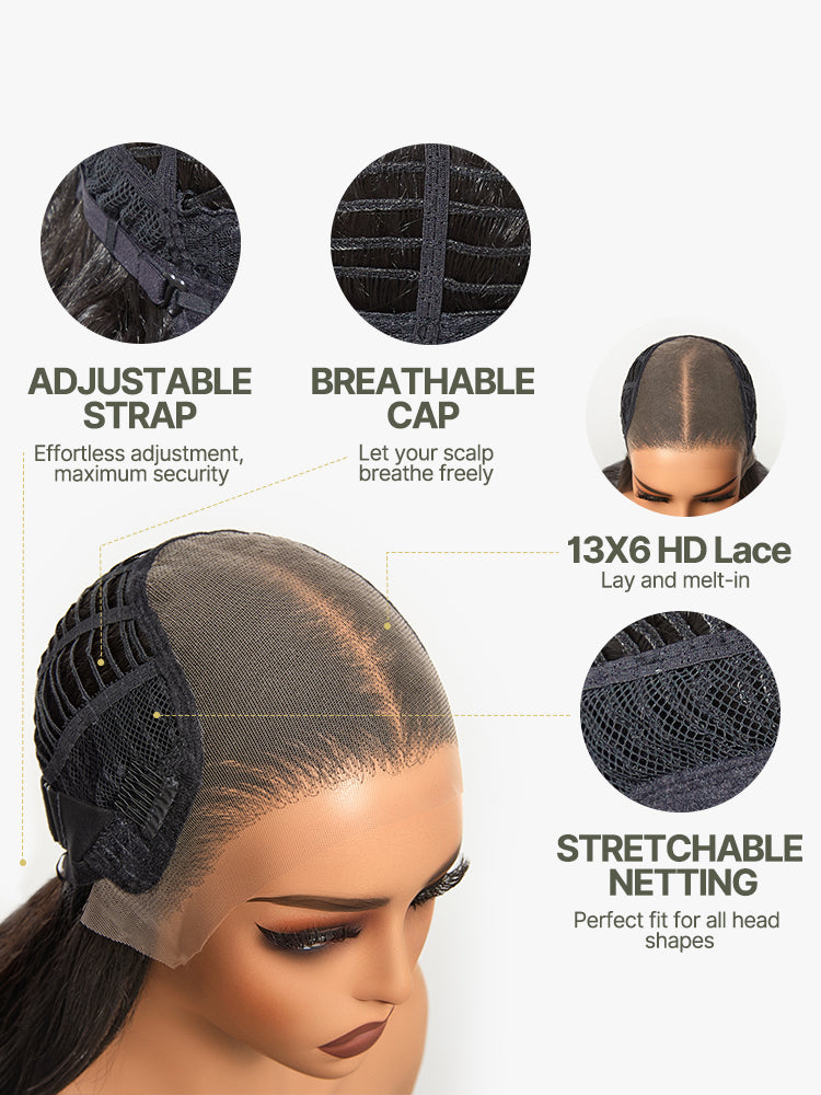 Frodio Veralux™ Blend Human Hair 24" 13x6 HD Lace Loose Wave Wig-20