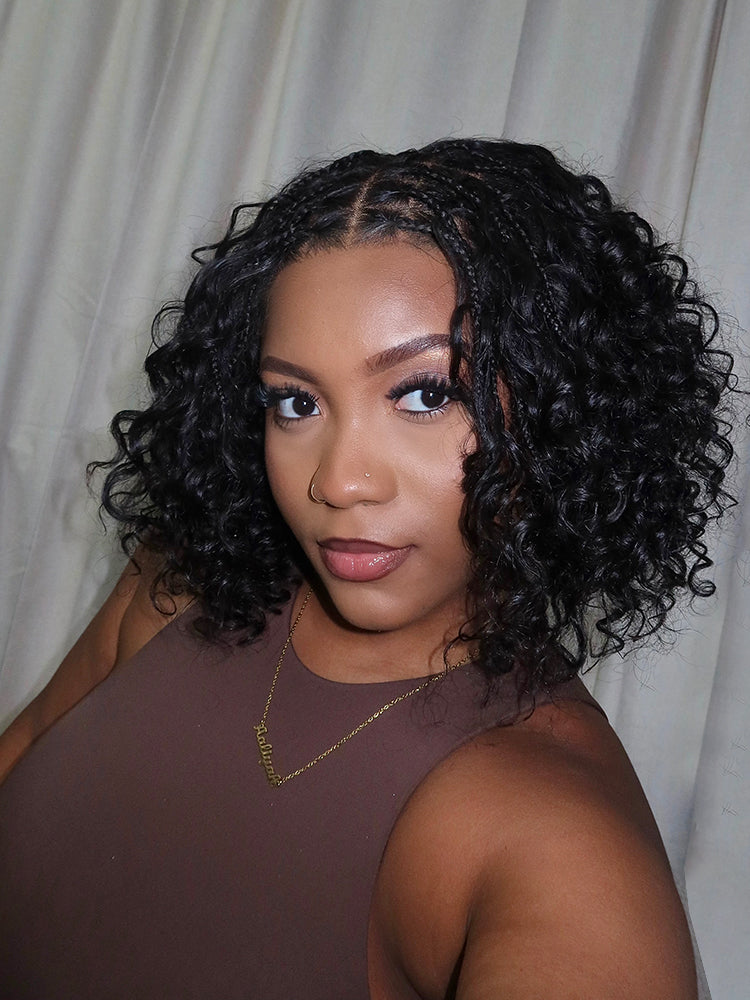 Frodio Veralux™ 13x6 HD Lace Wig Glueless Wear & Go 12” Boho Braids Water Wave Wig – Premium Fiber, Beginner Friendly-08