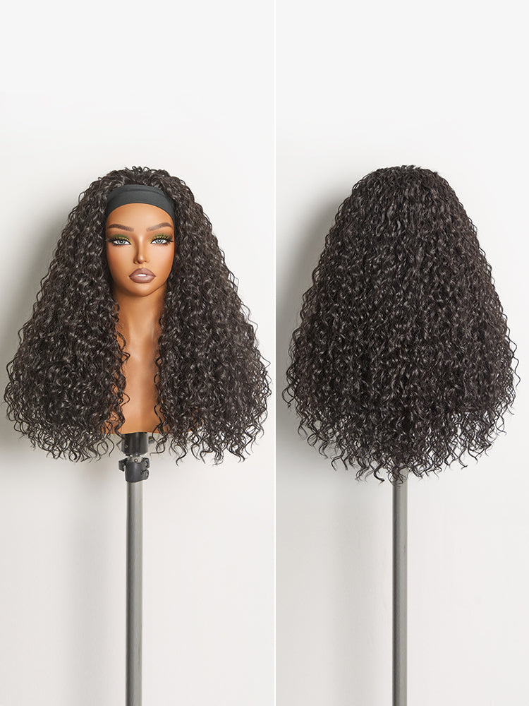 Frodio Veralux™ Fiber 22″ Deep Wave Headband Wig-08