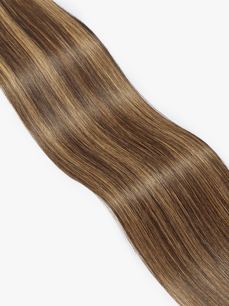 Frodio Ponypop Honey Blonde Highlight Straight Wrap Around Ponytail Human Hair - JOY-07