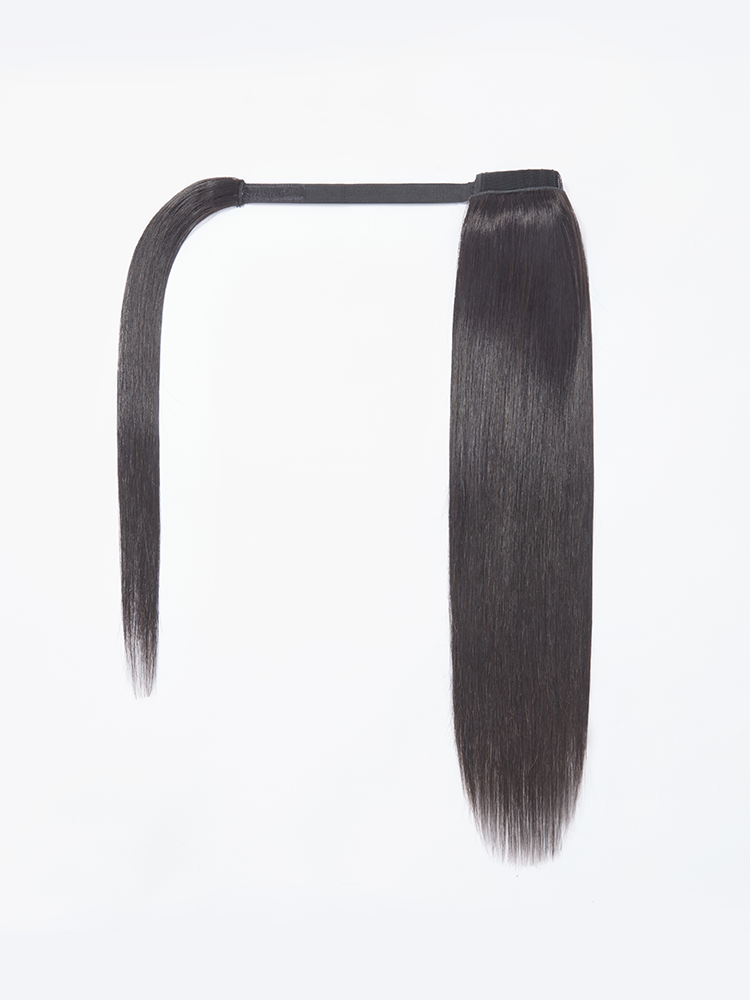 Frodio Ponypop Seamless Natural Straight Drawstring Ponytail Human Hair Extensions