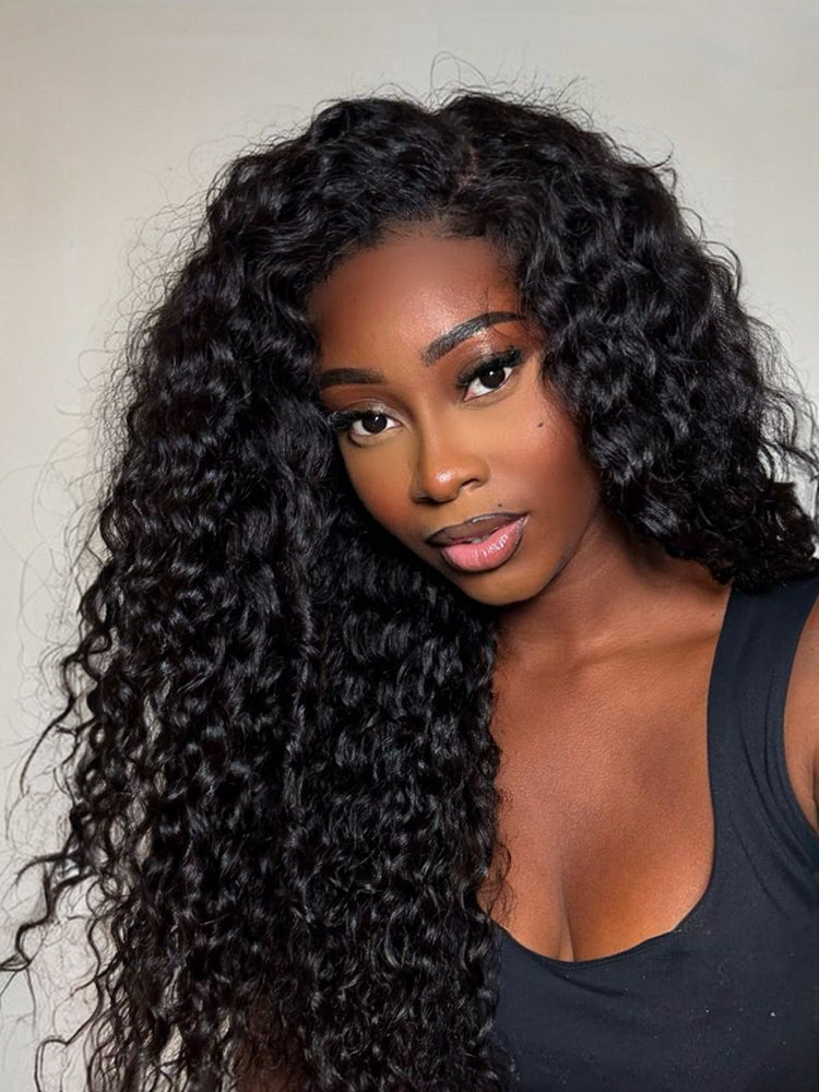 [Blend] Frodio 26" Veralux™ Blend Human Hair 3in1 Half Wig Ready To Wear Shaggy Waves Big Hair Curly Hair Wig-02