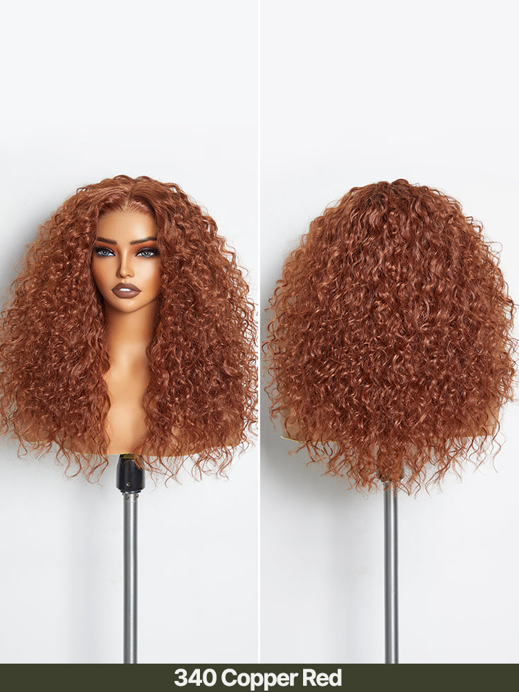 [Blend] Frodio Veralux™ Blend Human Hair Middle Part Curly Wig- Effortless Shaggy Waves Big Hair Curly Hair Wig Ready To Wear-12