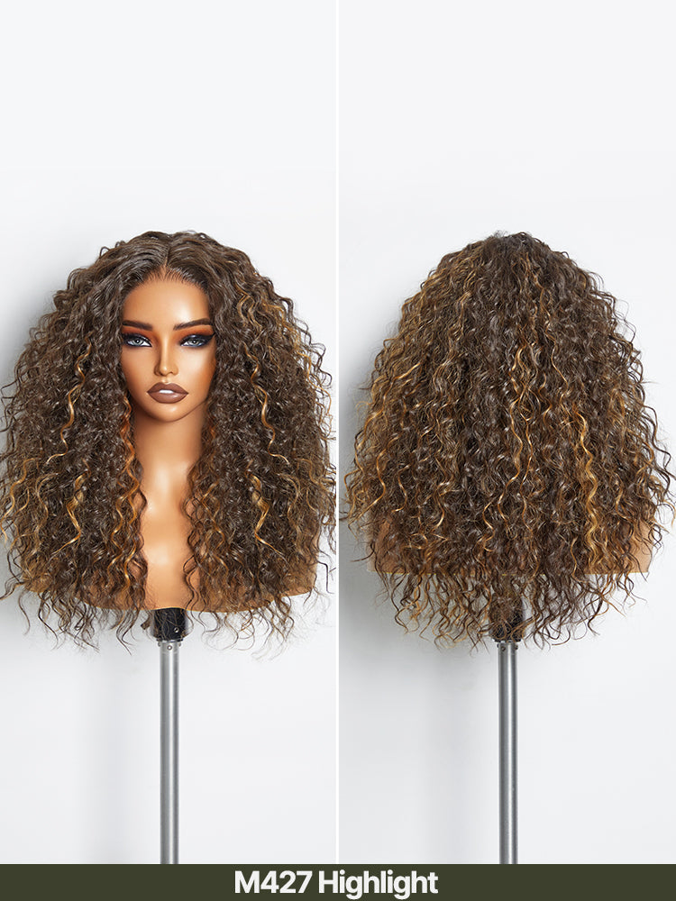 [Blend] Frodio Veralux™ Blend Human Hair Middle Part Curly Wig- Effortless Shaggy Waves Big Hair Curly Hair Wig Ready To Wear-10