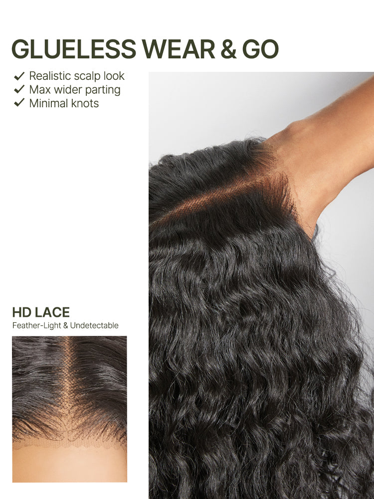 [Blend] Frodio Veralux™ Blend Human Hair Middle Part Curly Wig- Effortless Shaggy Waves Big Hair Curly Hair Wig Ready To Wear-05