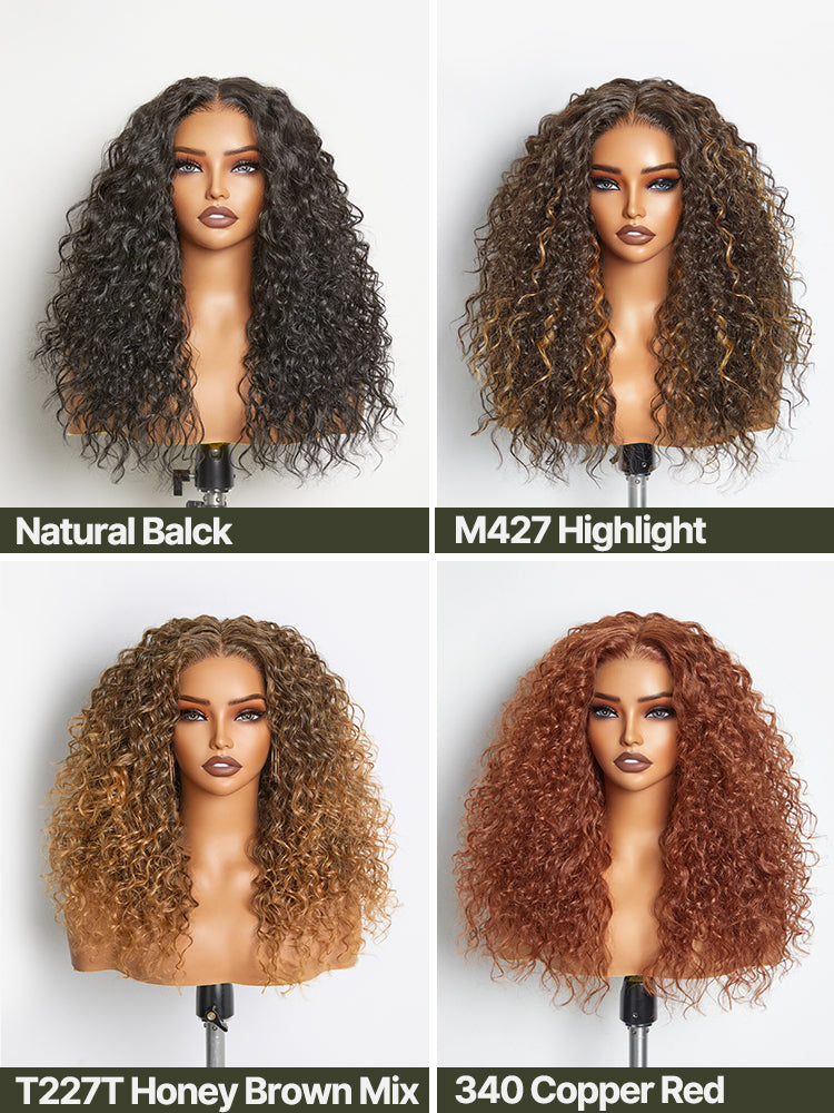 [Blend] Frodio Veralux™ Blend Human Hair Middle Part Curly Wig- Effortless Shaggy Waves Big Hair Curly Hair Wig Ready To Wear-07