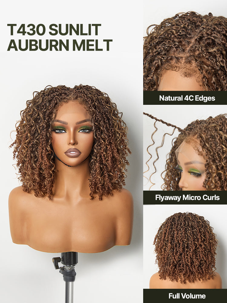 Frodio Veralux™ Micro Twist Curly Dreadlock Wig 11x4 HD Lace Front Glueless Synthetic Hair-24
