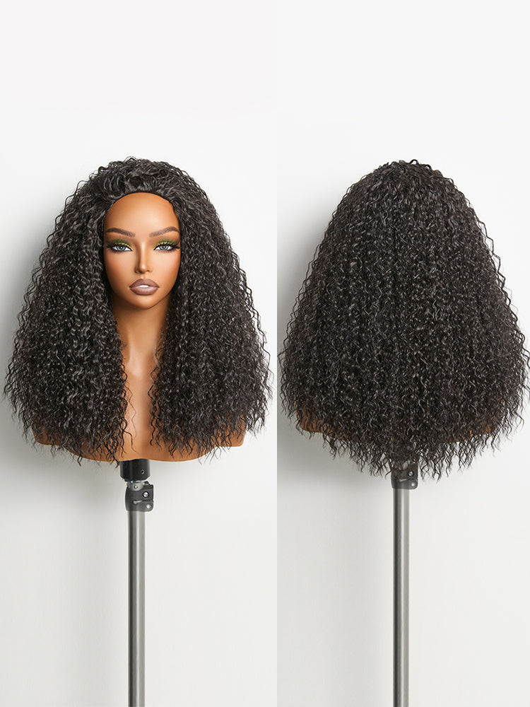 [Free Wigs Giveaway] Frodio Veralux™ Blend Human Hair 3-in-1 Bouncy Curly Half Wig Ready to Wear Effortless Daily Wear-12
