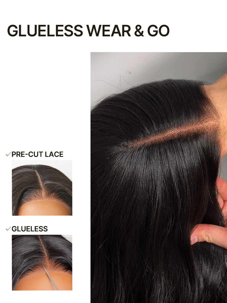 Frodio Veralux™ Blend Human Hair Middle Part Loose Wave Wig Glueless Ready to Wear Blend Hair Wig-14