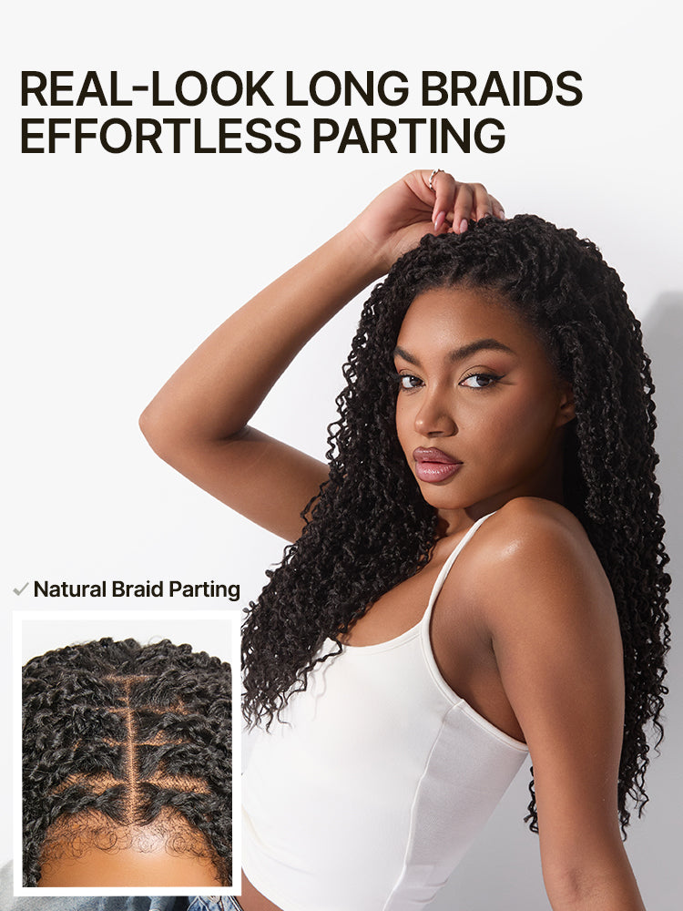 Frodio Veralux™ Boho Twist Curly 13x6 Ear-to-Ear Pre-Cut Lace Front 24" Wig Glueless Ready to Wear-04