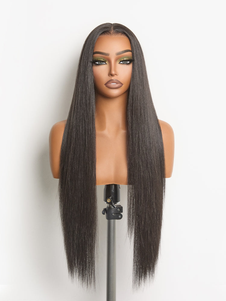 [Blend]Frodio Veralux™ Blend Human Hair Easy Throw On Lace Wig Silky Straight Glueless Lace Wig Beginner Friendly-01