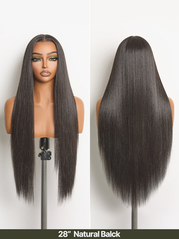 [Blend]Frodio Veralux™ Blend Human Hair Easy Throw On Lace Wig Silky Straight Glueless Lace Wig Beginner Friendly-08