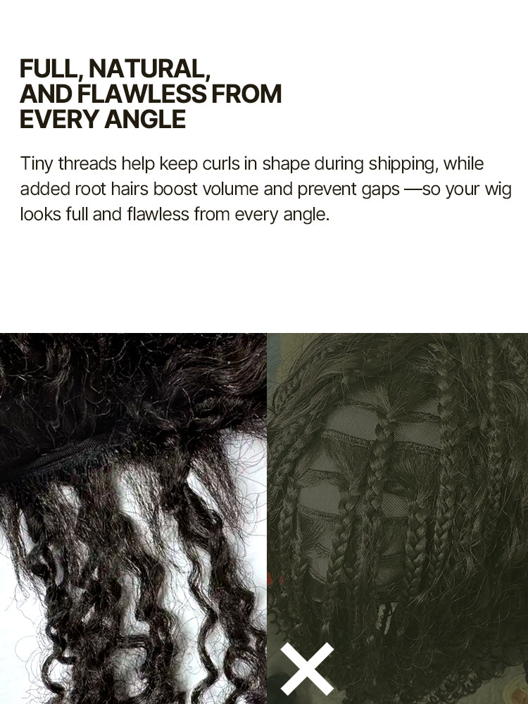 Frodio Veralux™ Boho Twist Curly 13x6 Ear-to-Ear Pre-Cut Lace Front 24" Wig Glueless Ready to Wear-14