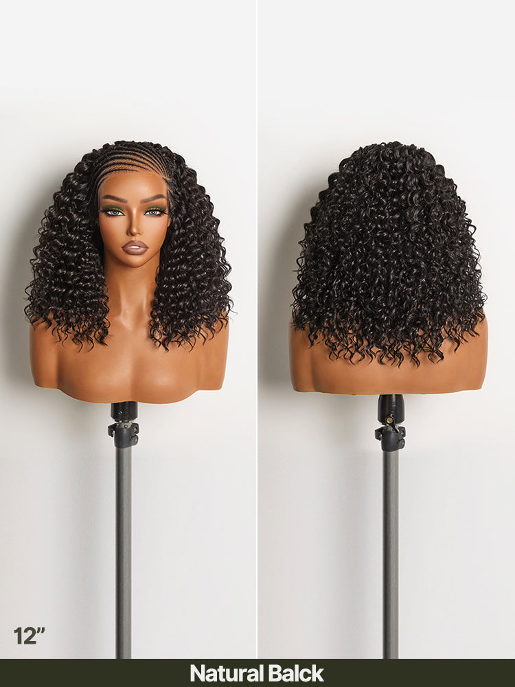 Frodio Veralux™ Chic & Voluminous Fulani Braid Wig 13x6 HD Lace Frontal Synthetic Hair-19