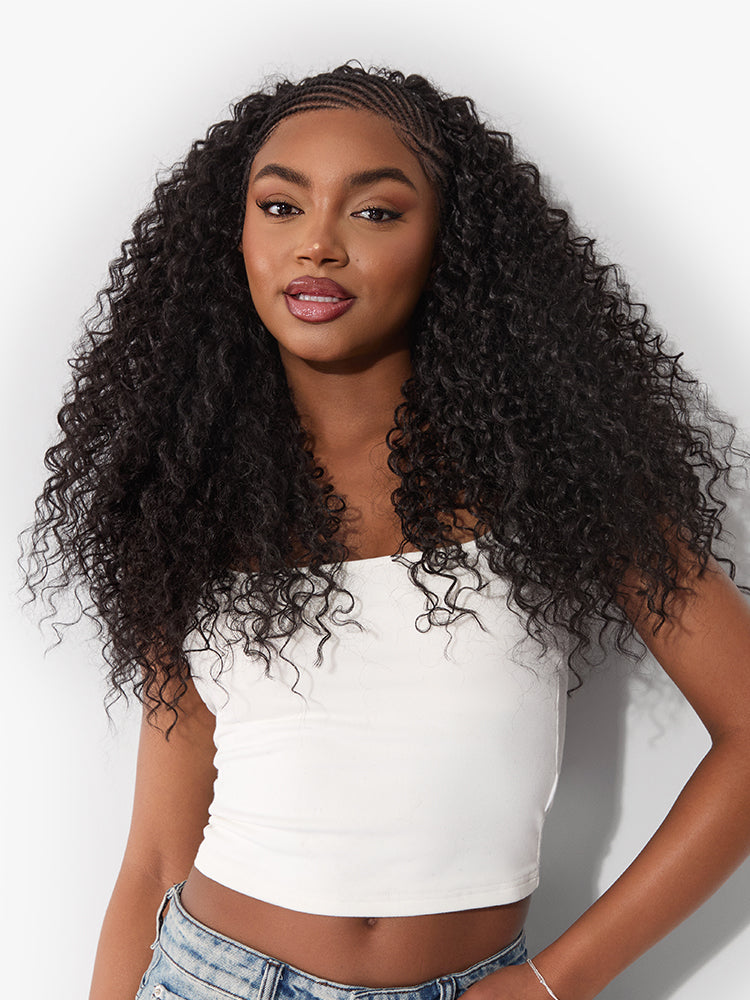Frodio Veralux™ Chic & Voluminous Fulani Braid Wig 13x6 HD Lace Frontal Synthetic Hair-14