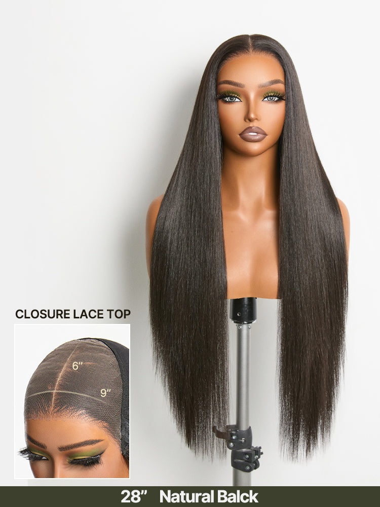 [Blend]Frodio Veralux™ Blend Human Hair Easy Throw On Lace Wig Silky Straight Glueless Lace Wig Beginner Friendly-27