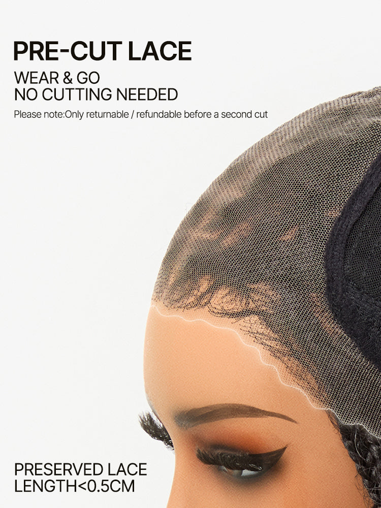 [Blend]Frodio Veralux™ Blend Human Hair Easy Throw On Lace Wig Silky Straight Glueless Lace Wig Beginner Friendly-24