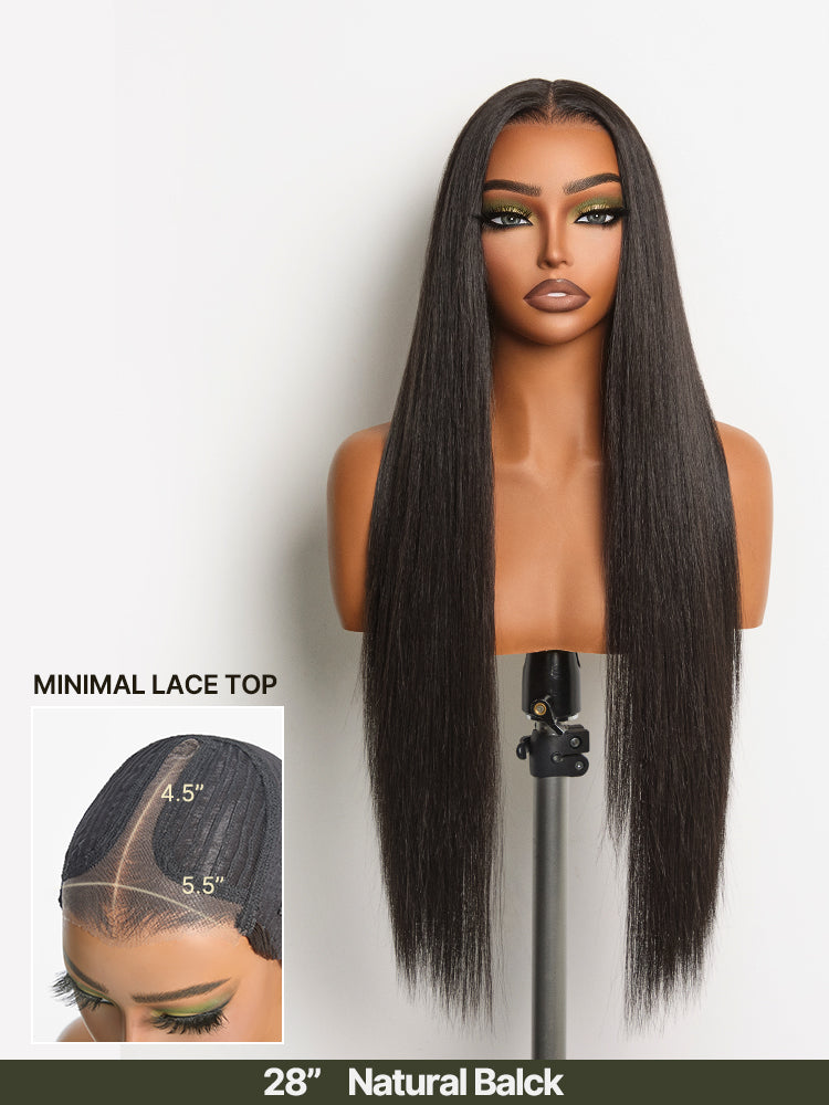 [Blend]Frodio Veralux™ Blend Human Hair Easy Throw On Lace Wig Silky Straight Glueless Lace Wig Beginner Friendly-28