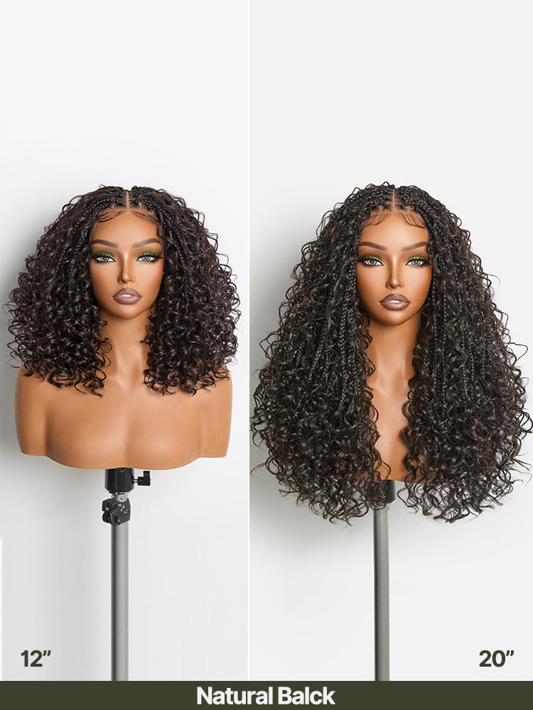 Frodio Veralux™ Fiber Braided Top Water Wave Wig 13x6 Lace Front Gluel