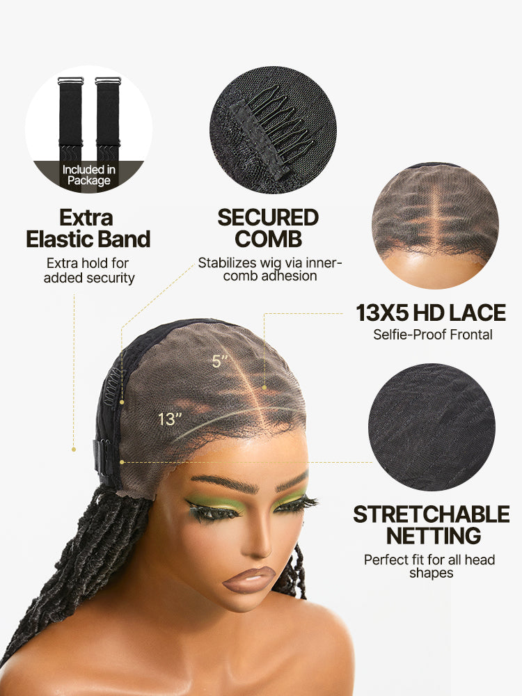[Free Wigs Giveaway] Frodio Veralux™ Fiber Faux Locs Braided Wig 13x5 Frontal Lace Wig with Baby Hair Natural Black-05