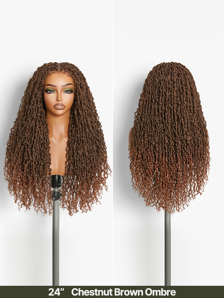 Frodio Veralux™ Fiber Boho Twist Curly Wig 13x6 Pre-Cut Lace Front Glueless Ear-to-Ear-20