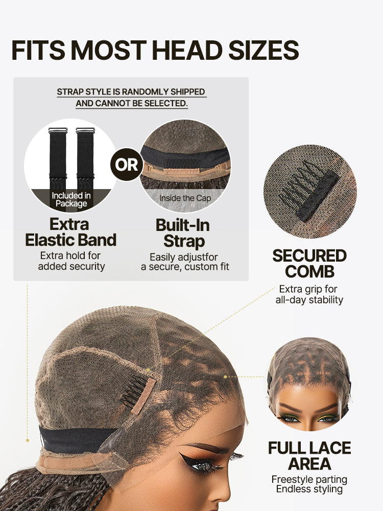 Frodio Veralux™ Fiber Full Lace Boho Braids Synthetic Box Braid Wig – Grid-Part Top with Mixed Boho Curls-08