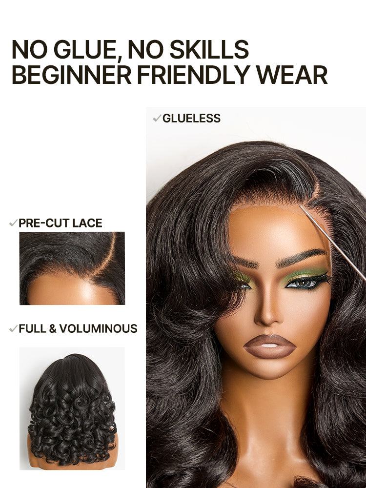 Frodio Veralux™ Blend Human Hair Body Wave Wig Yaki Loose Minimal Lace Glueless Wear and Go Beginner Friendly-02
