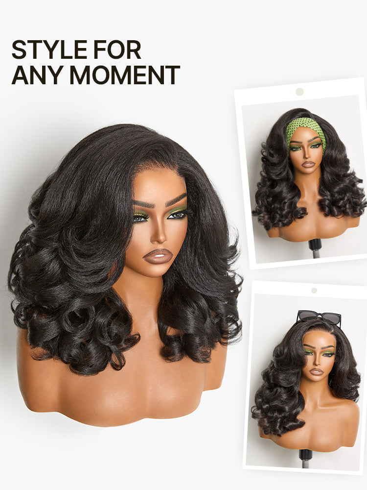 Frodio Veralux™ Blend Human Hair Body Wave Wig Yaki Loose Minimal Lace Glueless Wear and Go Beginner Friendly-07