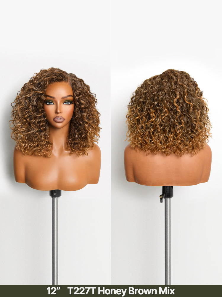 [Free Wigs Giveaway] Frodio Veralux™ Blend Human Hair Curly T-Part Lace Wig Natural Hairline Ready to Wear-08
