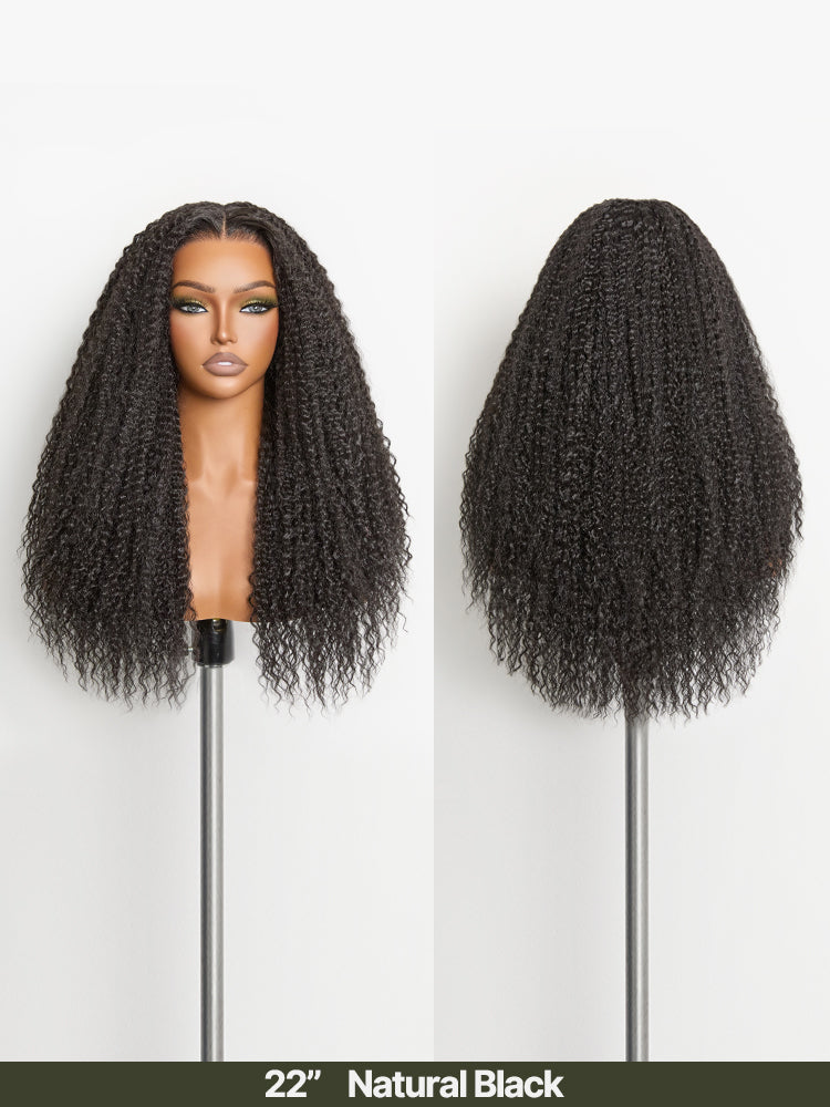 Frodio Veralux™ Blend Human Hair Kinky Curly Wig 9x6 Lace Glueless Full & Fluffy Beginner-Friendly-11