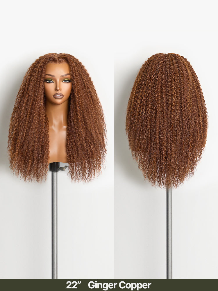 Frodio Veralux™ Blend Human Hair Kinky Curly Wig 9x6 Lace Glueless Full & Fluffy Beginner-Friendly-10