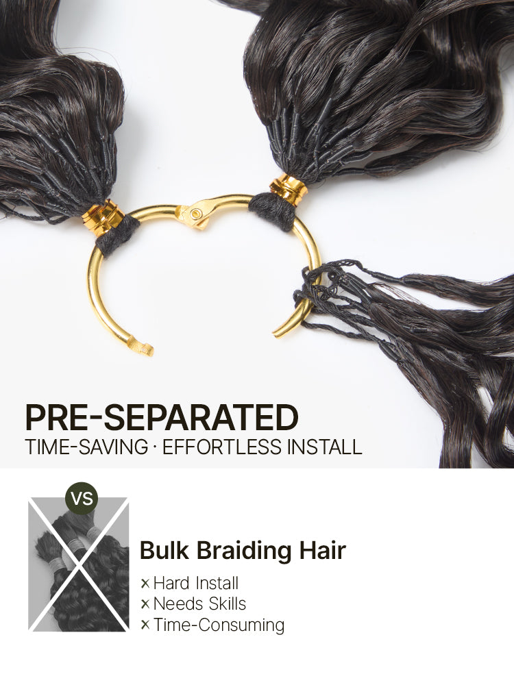 [Free Wigs Giveaway] Frodio Veralux™ Blend Human Hair Feather Crochet Hair Deep Wave Extensions 3 Packs Pre-Separated-03