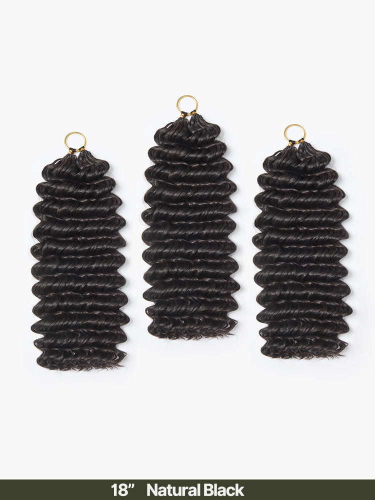 [Free Wigs Giveaway] Frodio Veralux™ Blend Human Hair Feather Crochet Hair Deep Wave Extensions 3 Packs Pre-Separated-06