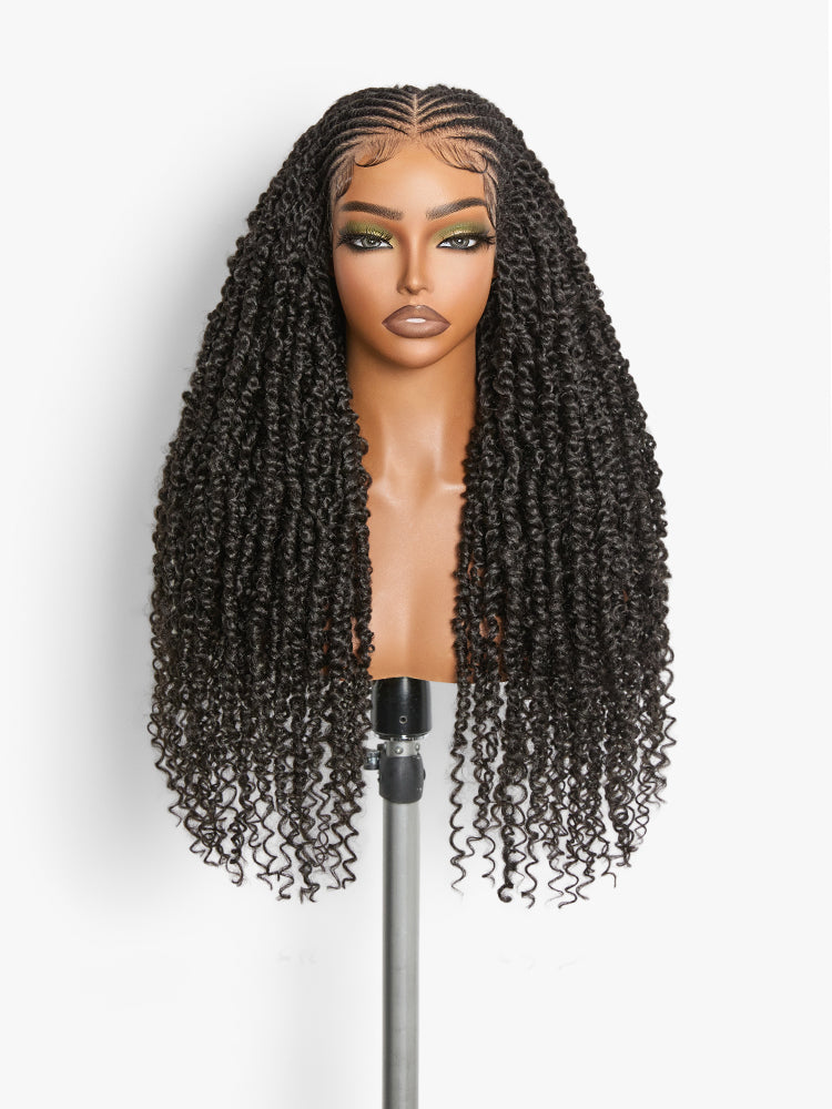 Frodio Veralux™ Fiber Passion Twist Wig 13x5 Frontal Lace Wig with Baby Hair-01