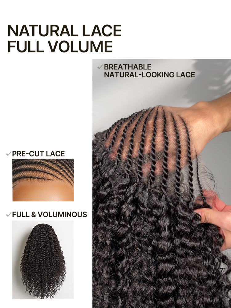 [Free Wigs Giveaway] Frodio Veralux™ Fiber Fulani Braid Wig 13x6 Frontal Lace Wig Chic and Voluminous-07