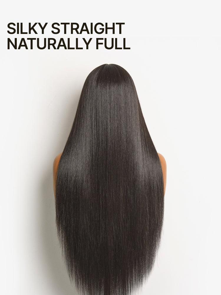 Frodio Veralux™ Blend Human Hair Silky Straight Lace Wig Glueless Beginner Friendly-44