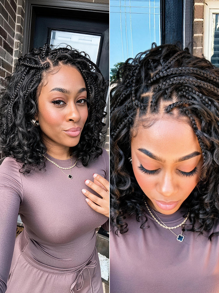 Frodio Veralux™ Fiber Braided Top Water Wave Wig 13x6 Lace Front Glueless Wear and Go-57