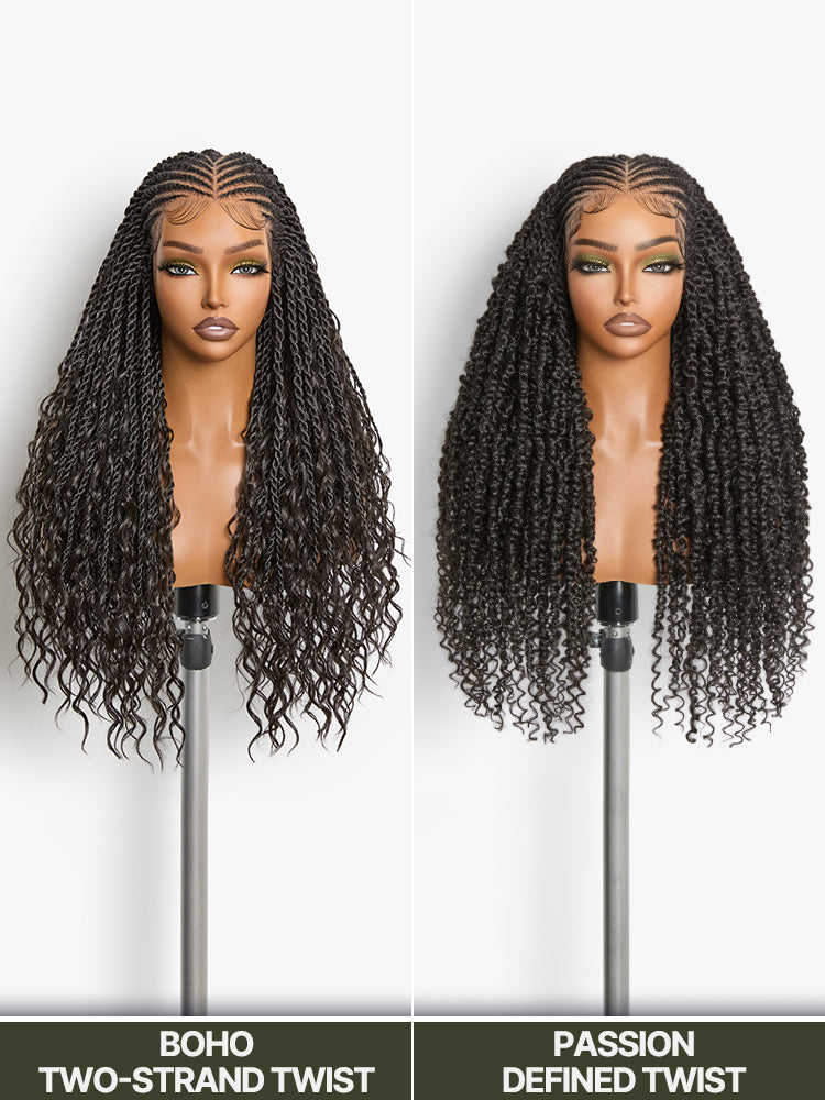 Frodio Veralux™ Fiber Passion Twist Wig 13x5 Frontal Lace Wig with Baby Hair-11