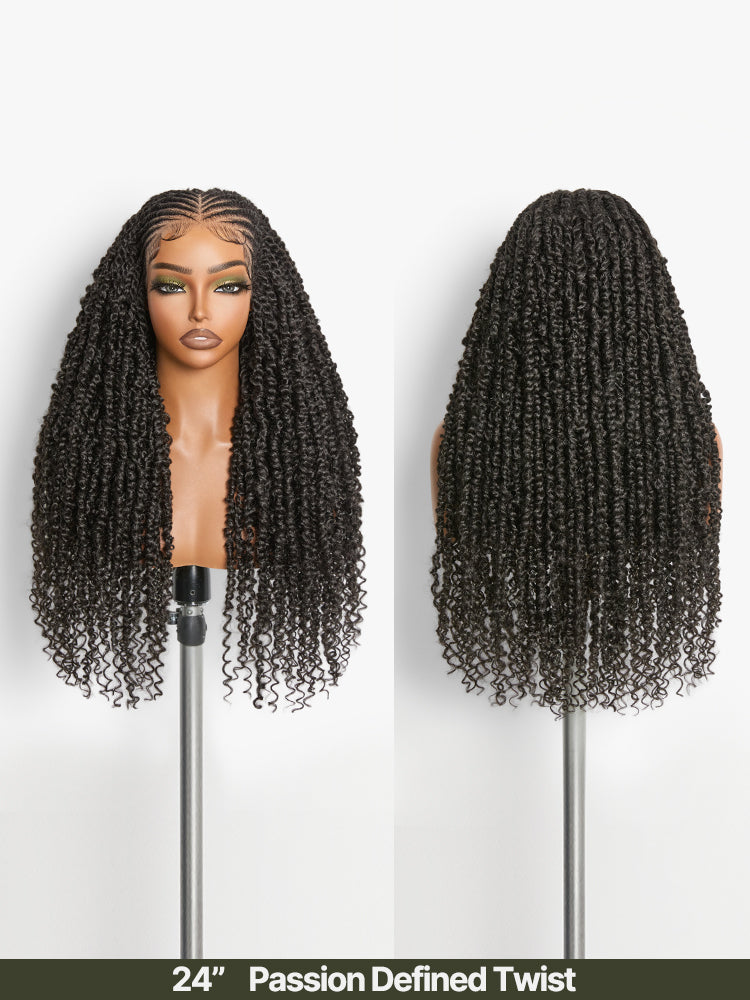 Frodio Veralux™ Fiber Passion Twist Wig 13x5 Frontal Lace Wig with Baby Hair-22