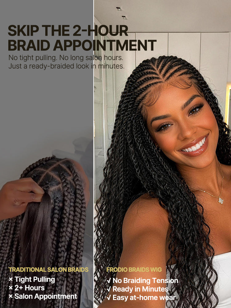 Frodio Veralux™ Fiber Passion Twist Wig 13x5 Frontal Lace Wig with Baby Hair-13