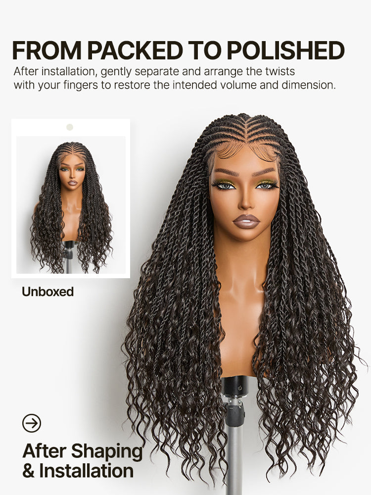 Frodio Veralux™ Fiber Passion Twist Wig 13x5 Frontal Lace Wig with Baby Hair-17