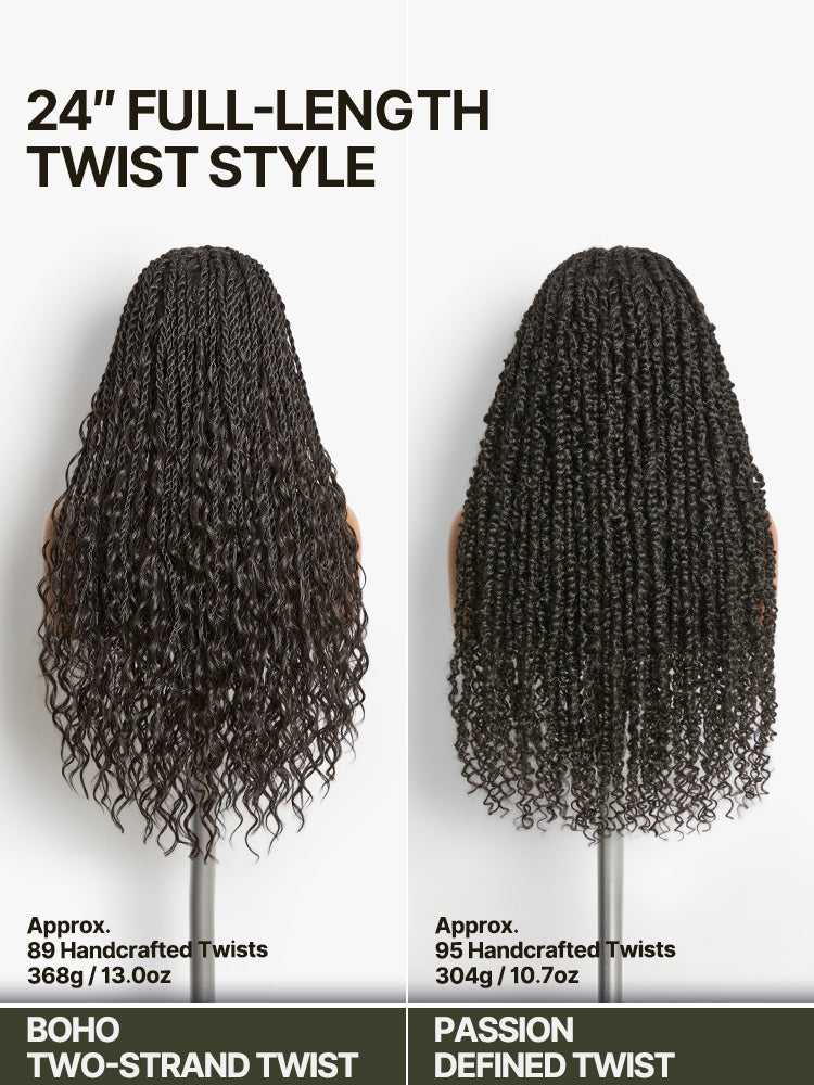 Frodio Veralux™ Fiber Passion Twist Wig 13x5 Frontal Lace Wig with Baby Hair-18