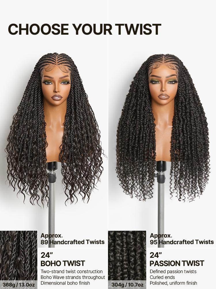 Frodio Veralux™ Fiber Passion Twist Wig 13x5 Frontal Lace Wig with Baby Hair-25