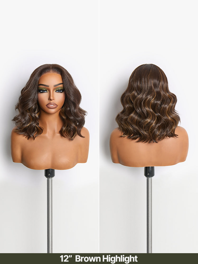 [Free Wigs Giveaway] Frodio Veralux™ Blend Human Hair Middle Part Loose Wave Wig Glueless Ready To Wear-13
